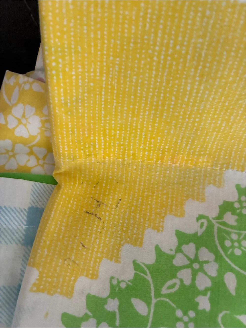 Perma Prest Sears Vintage 1960s 1970s Retro Patchwork Cottagecore Sheets FULL